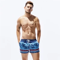 new mens shorts seobean brand polyester casual summer sea beach quick dry pants boxer shorts print striped beachwear 70303