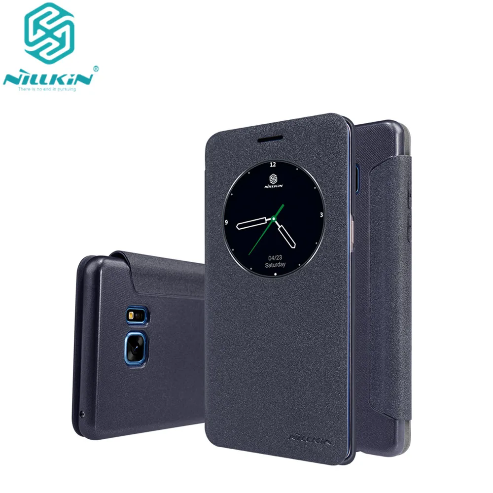 10 шт./лот блестящий кожаный чехол NILLKIN для Samsung Galaxy Note FE Fan Edition откидной Чехол из