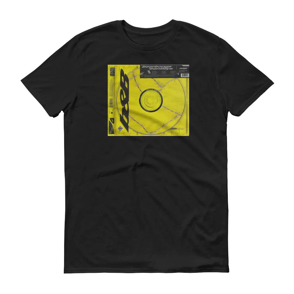 Post Malone beerbons And Bentleys CD Cover футболка в стиле хип-хоп Stoney merch Новая цветная с принтом