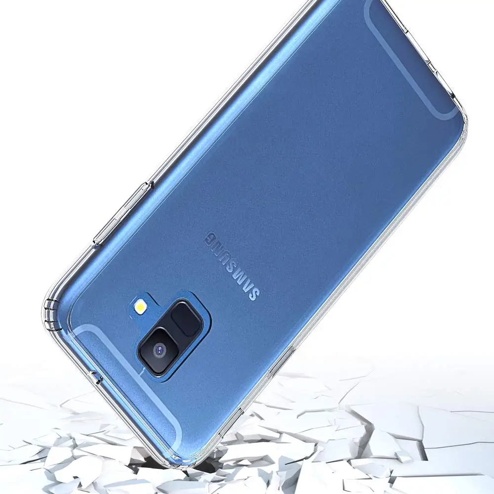 Ударопрочный грязестойкий чехол для samsung Galaxy A6 2018 SM-A600FN A600FN прозрачный