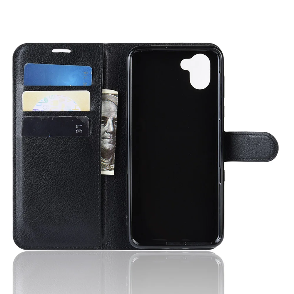 Для Sharp Aquos R3 чехол Lichi Роскошный кожаный флип-чехол для телефона кошелек