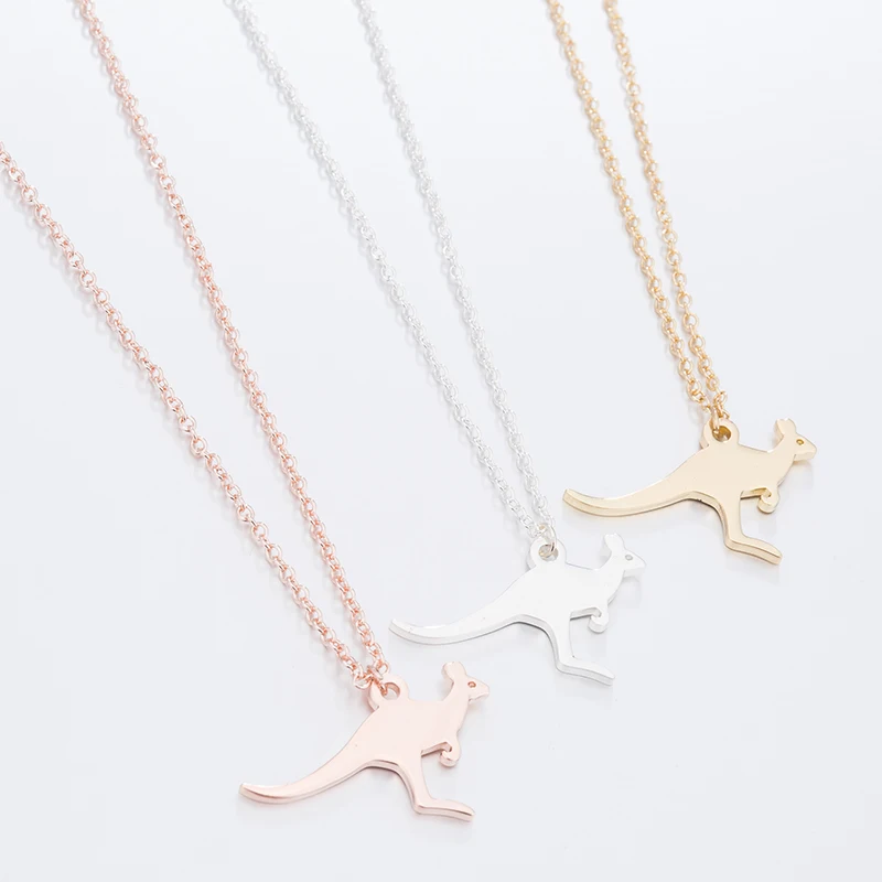 Hfarich австралийского кенгуру ожерелье цепь кулон модная новинка колье ювелирные