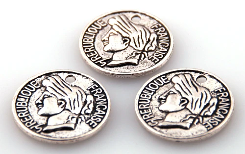 MOODPC бесплатная доставка большие бусины для монет из сплава двухсторонний Шарм