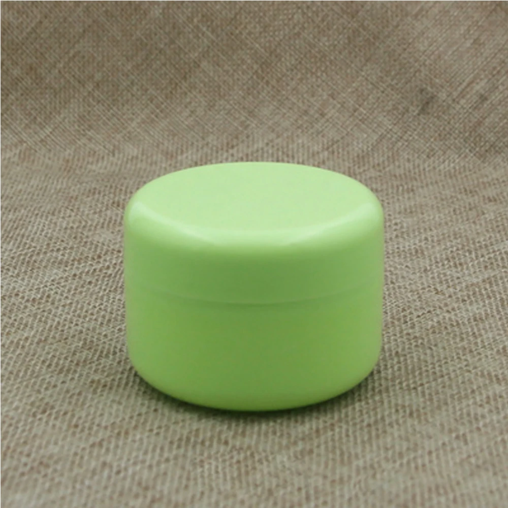 Green 60 шт., 10 г/20 г/50 г/100 г, пустая пластиковая банка для макияжа, многоразовые флаконы для образцов, дорожный крем для лица, лосьон, косметический контейнер, коробки - Цвет: Green