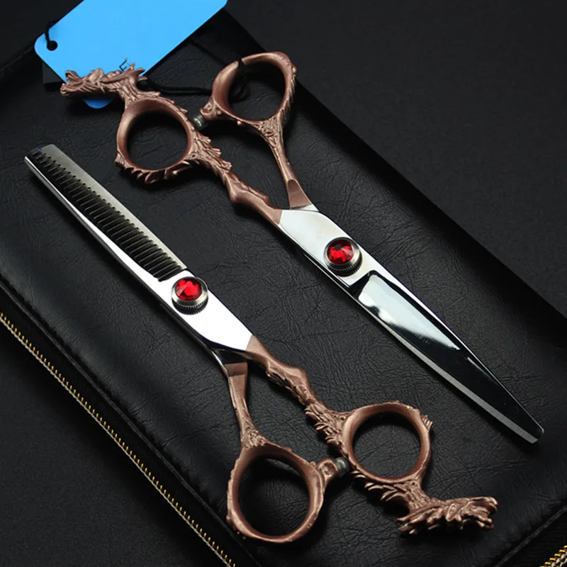 Под заказ Японские Стальные 6 дюймовые драконовые ножницы для стрижки волос
