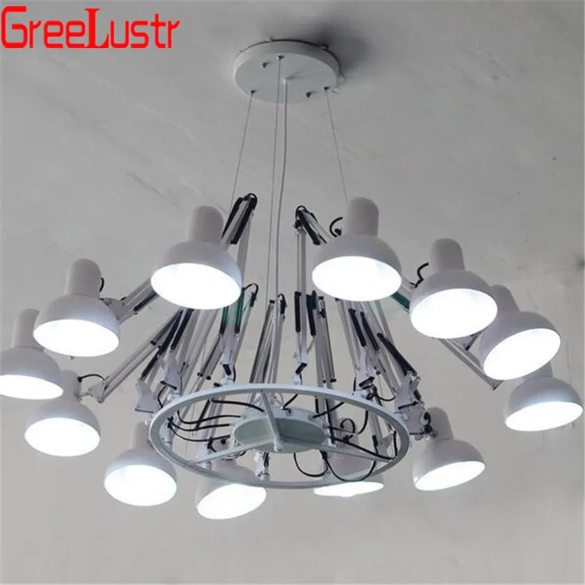 Светодиодный подвесной светильник в стиле ретро черный виде паука с