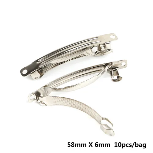 58x6mm 10pcs Высокое качество разных Размеры 5-50 шт./пакет расческа для волос Заколки для волос когти-шпильки DIY ювелирных изделий Аксессуары для украшения волос База - Цвет: 58x6mm 10pcs