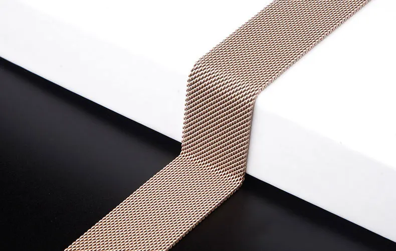 Ремешок для часов, Миланская петля, ремешок для apple watch, ремешок 42 мм, 38 мм, версия apple watch 4 5 44 мм 40 мм, для iwatch, версия 3, 2, 1 нержавеющая сталь магнитный браслет для часов