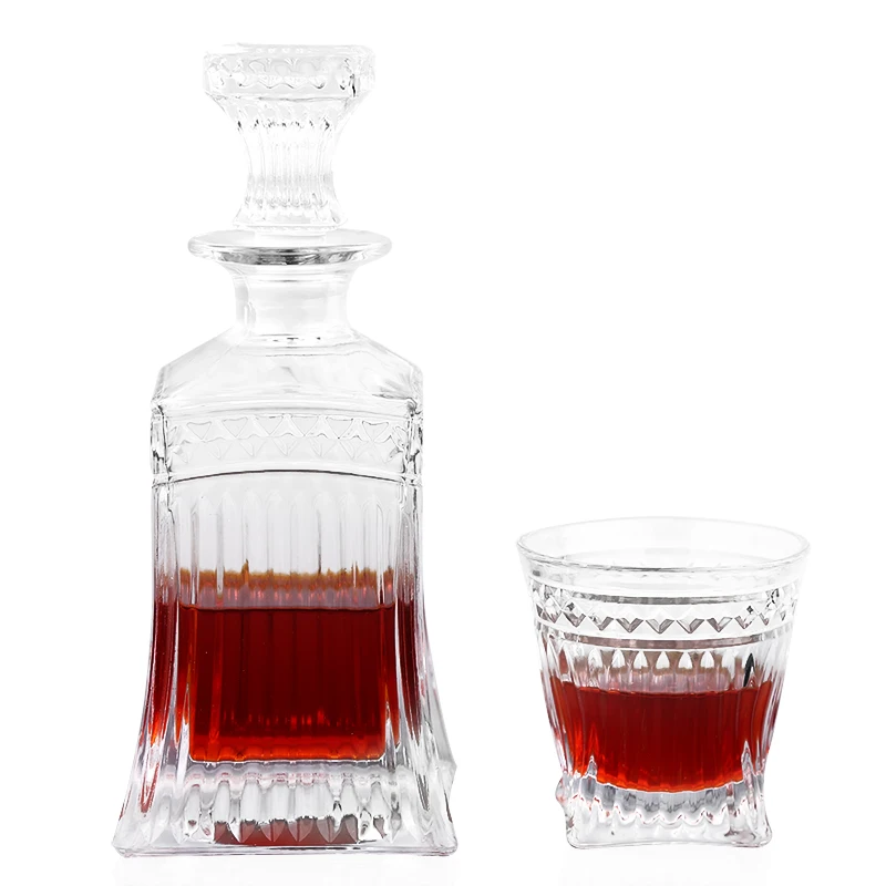 New Year Gift Whiskey Wine Bottle Jug With Lid Decanter Classical Glass Bar Cabinet Decoration Free Shipping | Дом и сад