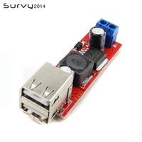 dc 6v 40v to 5v 3a double usb charge dc dc step down converter module for vehicle car charger lm2596 dual two usb