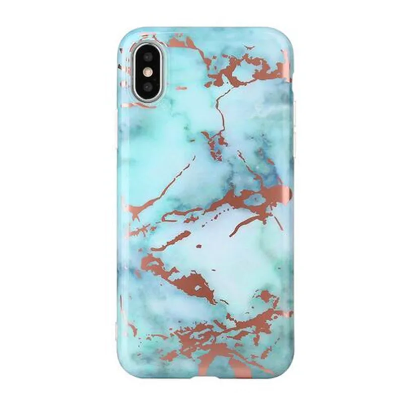 Для iPhone X Черный Holo хром изображение мрамора чехол для 7 plus гальванический телефон