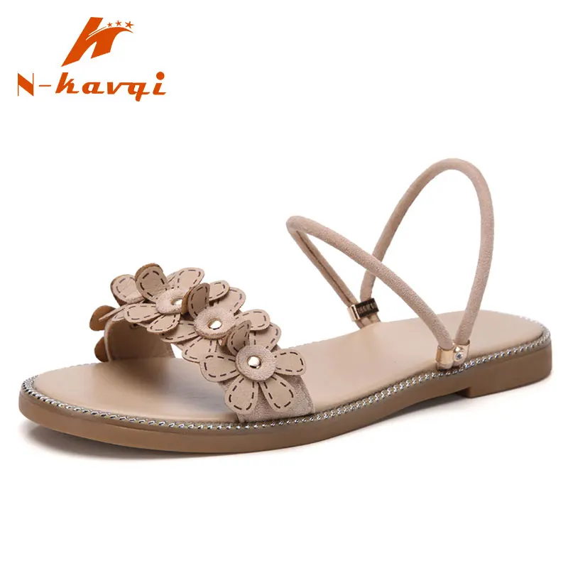 Women Sandals Flip Flops Woman Slides Solid Casual Shoes Female 2019 New Summer Fashion Rome Slip-On Breathable Non-slip | Обувь