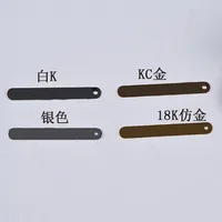 50PCS Gold/Silver Color Stamping Bar(5x40mm) Stamping Blank - long square bar - Pendant Charms - Layering Necklace charm pendant