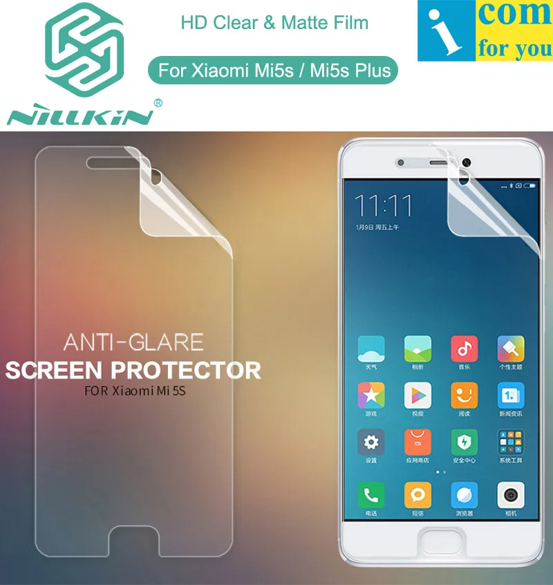 Матовая прозрачная Защитная пленка Nillkin для экрана Xiaomi Mi5s Plus Snapdragon 821