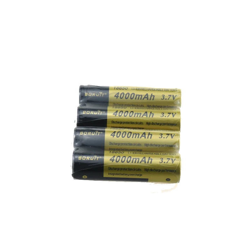 4 шт./лот BRC 18650 батарея 3 7 V 4000 mAh литиевый фонарик с литий ионной батарейкой