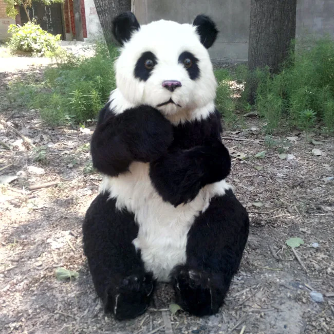 

Simulation panda polyethylene&furs panda model funny gift about 50cmx32cmx70cm