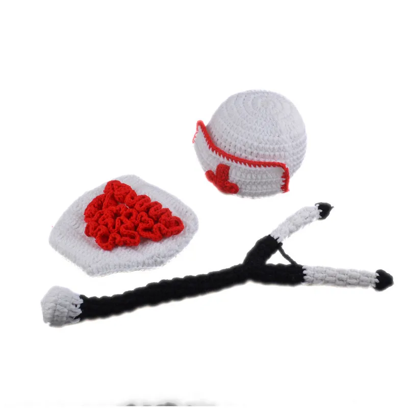 White Color Newborn Baby Girls Crochet Nurse Costume With Stethoscope Photo Photography Props Infant Coming Home Outfit | Детская одежда