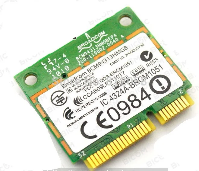,   Broadcom BCM94313HMGB BCM20702 Half Mini PCI-E Wi-Fi    Bluetooth3.0  HP 600370-001