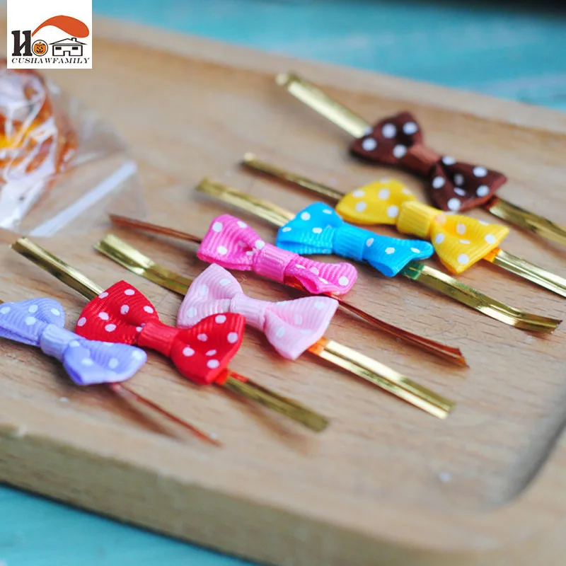 20 шт./лот мешок для выпечки с бантом закусок галстук печенье/мешок хлеба сумка