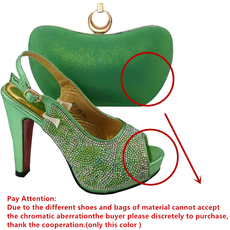 Последние Дизайн женская обувь для вечеринок и сумка в комплекте итальянский