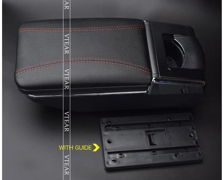 Vtear для Mazda 2/Demio/dzda2 подлокотник коробка центральный магазин содержимое коробка интерьер подлокотник хранения держатель чашки автомобиля-аксессуары для укладки