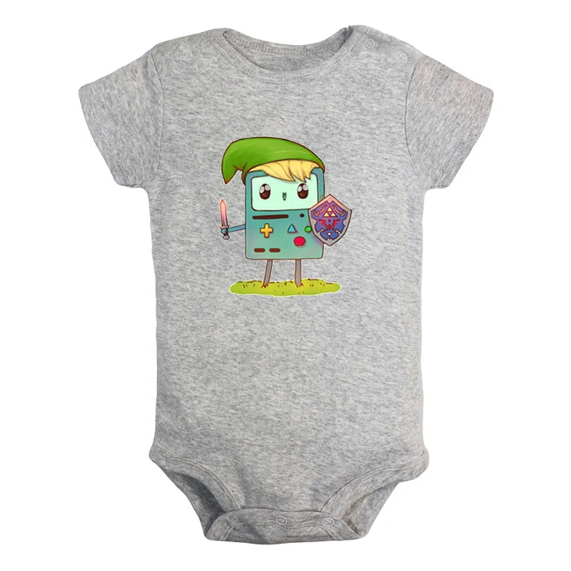 JaBaby1273GD Милый Beemo BMO Adventure Time собака Jake дизайн для новорожденных мальчиков и девочек униформа-комбинезон с принтом для младенцев, боди, одежда хлопковые комплекты - Цвет: JaBaby1273GD
