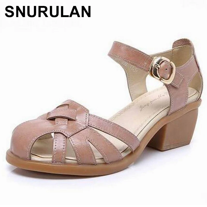 SNURULANWomen shoes летние сандалии женские повседневные ручной работы из натуральной