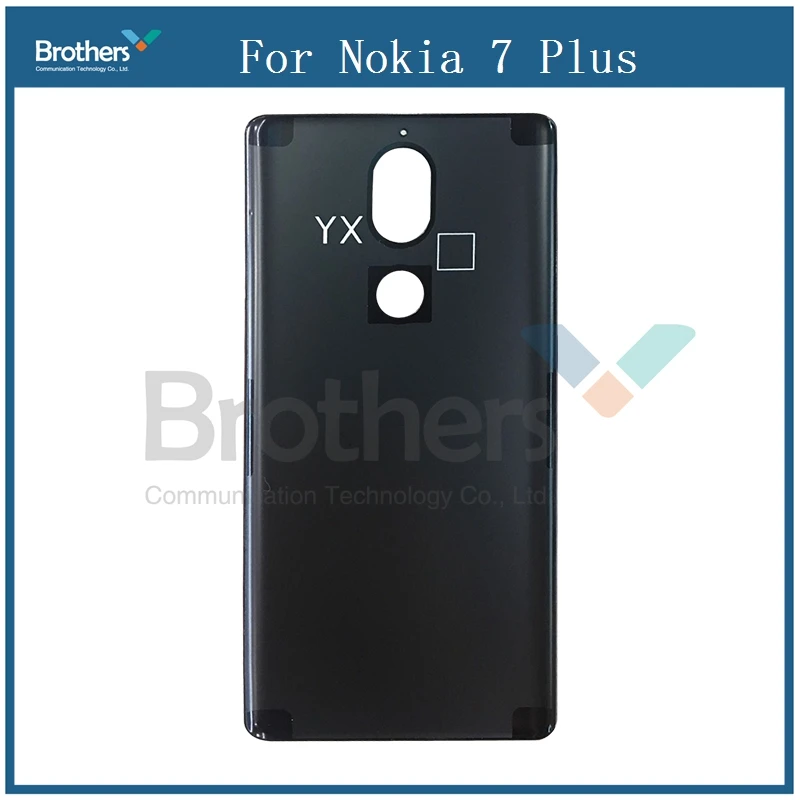Для Nokia 7 Plus крышка батареи задняя дверь Задняя стеклянная Корпус для телефона