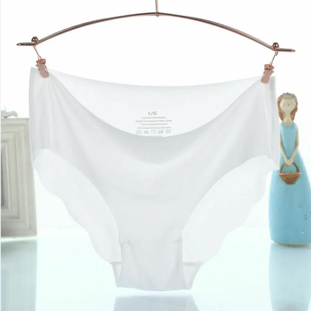 10 цветов повседневные женские трусы бесшовное белье однотонные для высокой