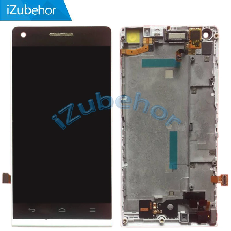 4 5 &quotбелый/черный для Huawei Ascend G6 L11 ЖК дисплей дигитайзер + рамка в сборе Бесплатная