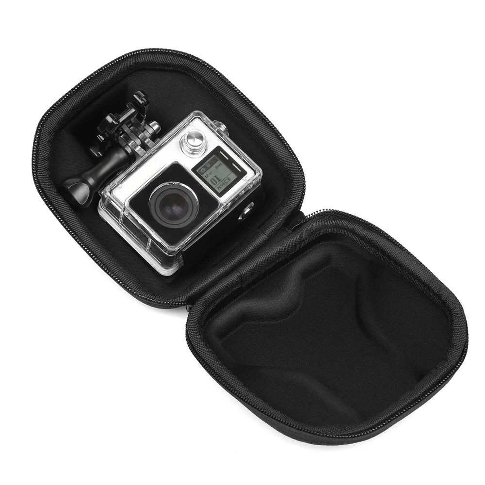 Crelander Белый Черный Мини коробка Спорт Камера чехол для GoPro Hero 6 5 4 3 EKEN sj5000 Xiaomi Yi Cam