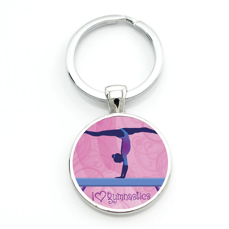 Новое поступление 2017 модный я люблю гимнастику брелок для женщин мужчин