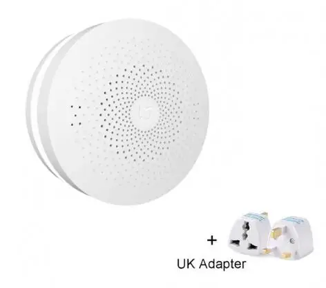 With UK Adapter Обновление Xiao mi Aqara mi Smart Многофункциональный шлюз 2 WiFi Пульт дистанционного управления центром RGB светильник обновленная версия устройства домашней безопасности - Цвет: With UK Adapter