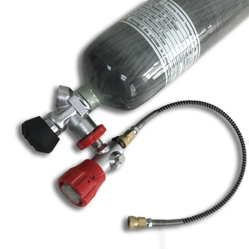 AC103301 Carbon Fiber Cylinder 4500Psi 3L Air Tank Compressor Oxygen Pressure Valve For Diving Fire Extinguisher | Безопасность и