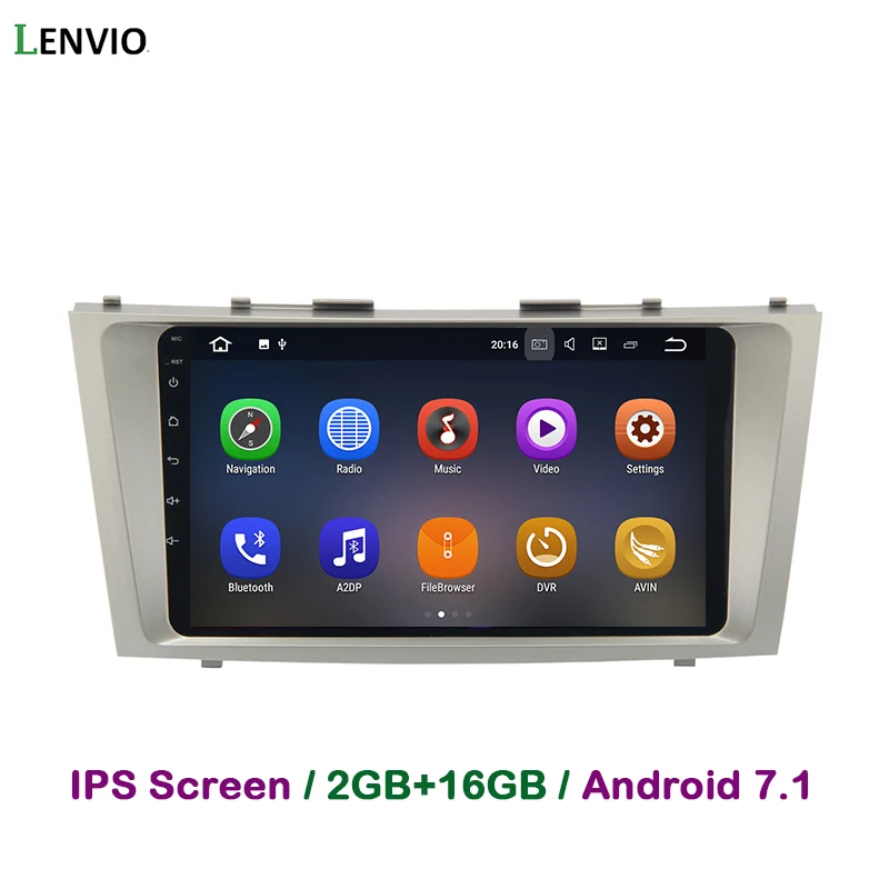 Lenvio 2G RAM Quad Core Android 7.1 CAR DVD Player For Toyota CAMRY 2007 2008 2009 2010 2011 Radio GPS Navigation multimedia IPS |