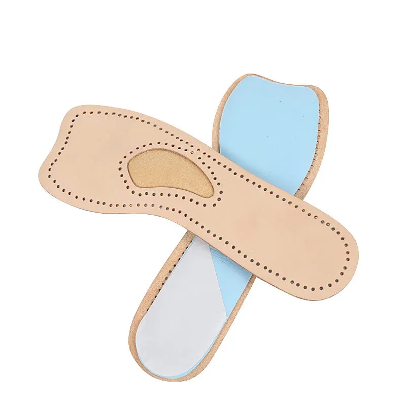 Женские кожаные стельки на всех каблуках женские 3/4 для ног высоком каблуке