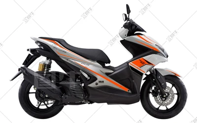 Мотоцикл автомобиль весь автомобиль цветок потянув Тело стикер для Yamaha NVX AEROX 155 - Цвет: Fluorescent orange
