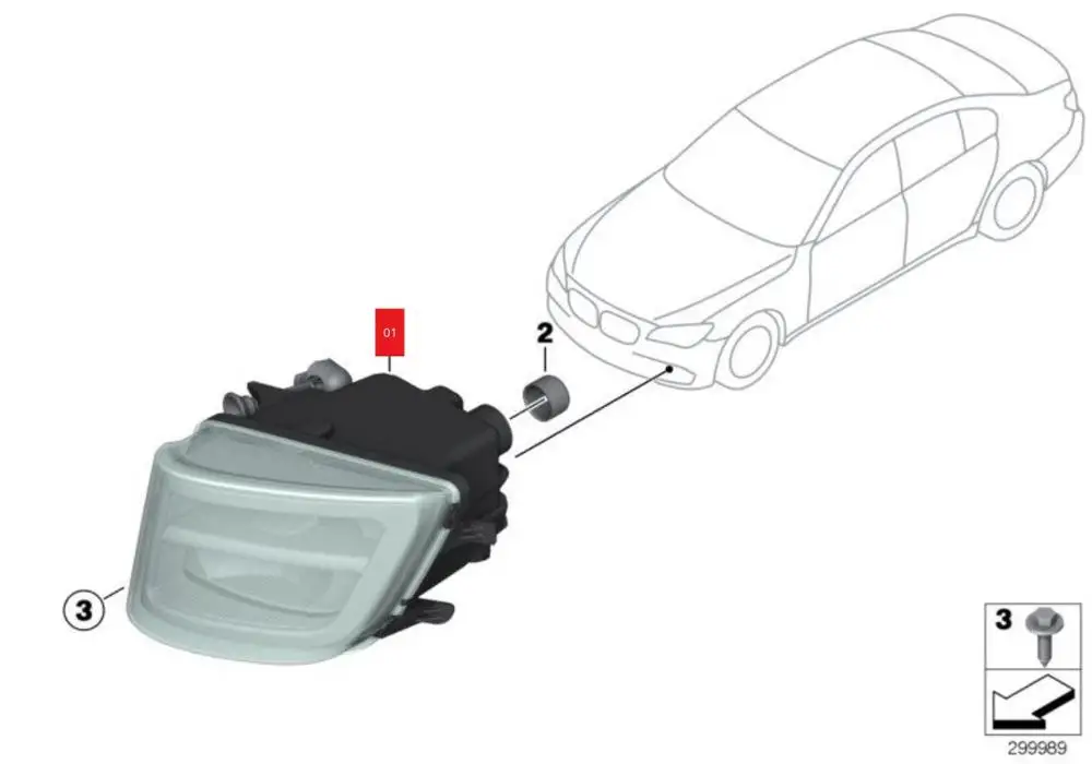 Комплект передних противотуманных фар для BMW 7 серии F01 F02 F03 противотуманный