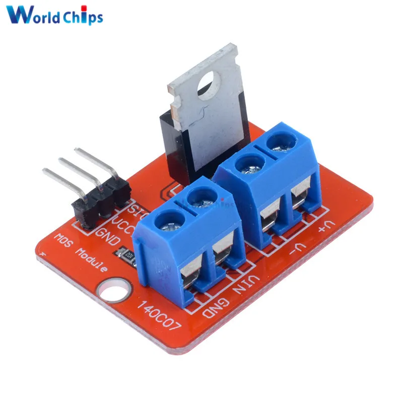 2 шт. верхняя кнопка Mosfet IRF520 модуль драйвера для Arduino MCU ARM Raspberry Pi 3 в 5 мощность MOS PWM