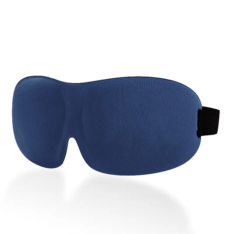 darkblue Роскошная 3D маска для сна, повязка на глаза для женщин и мужчин, мягкая переносная повязка на глаза, дорожный повязка на глаза - Цвет: darkblue