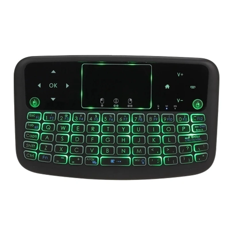 A36 мини беспроводная клавиатура 2 4G с Цветной подсветкой Air mouse Presspad для Android Tv Box Smart