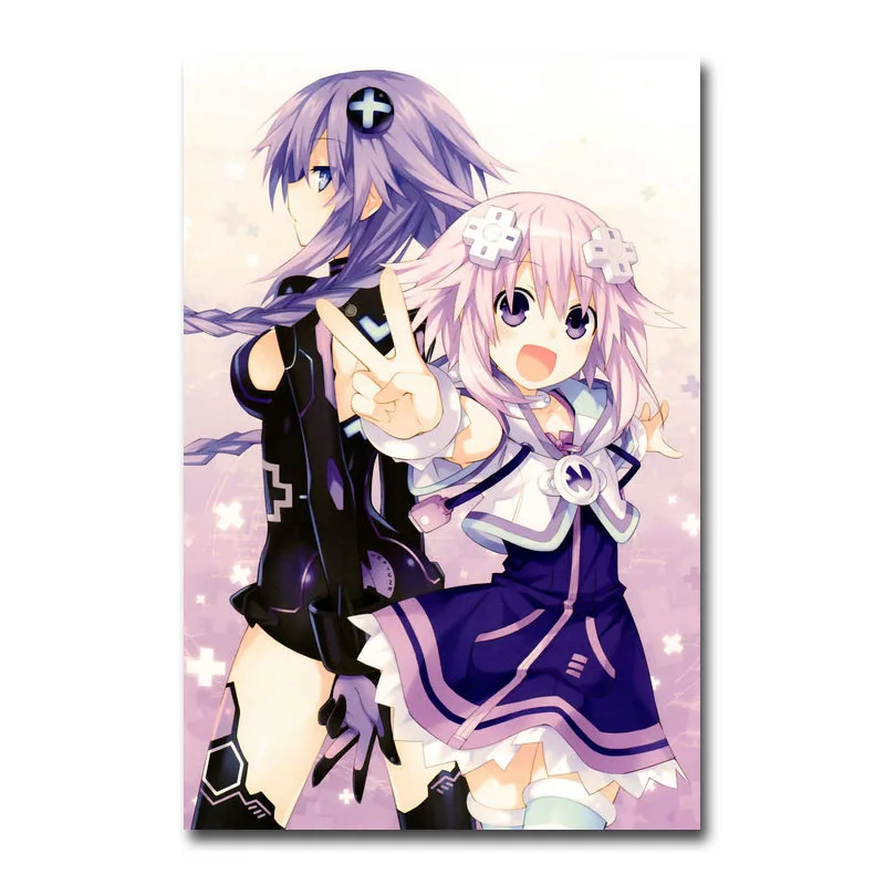 Художественный шелк или холст печать Нептун Hyperdimension Neptunia плакат 13x20 24x36 дюймов для украшение комнаты-003 - Цвет: Picture 3
