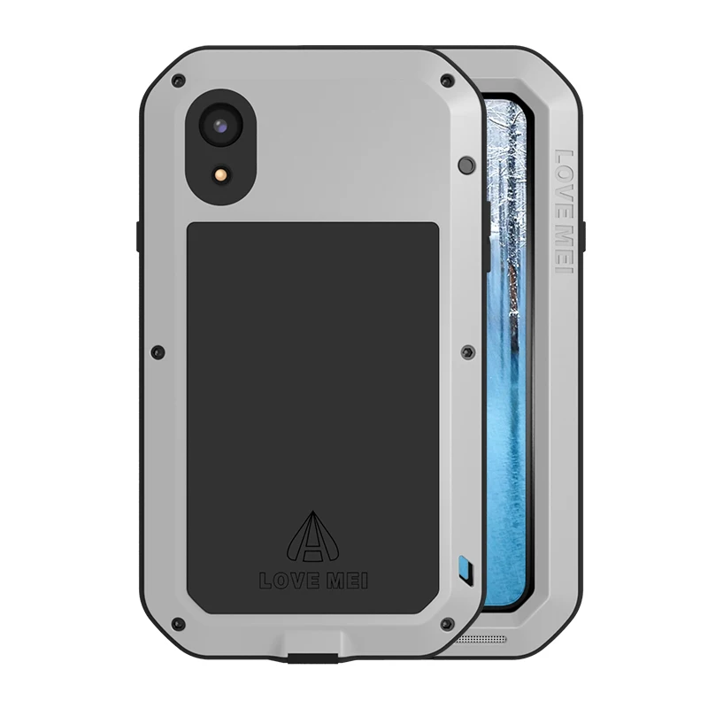 Алюминиевый металлический чехол для iphone XR водонепроницаемый полноразмерный