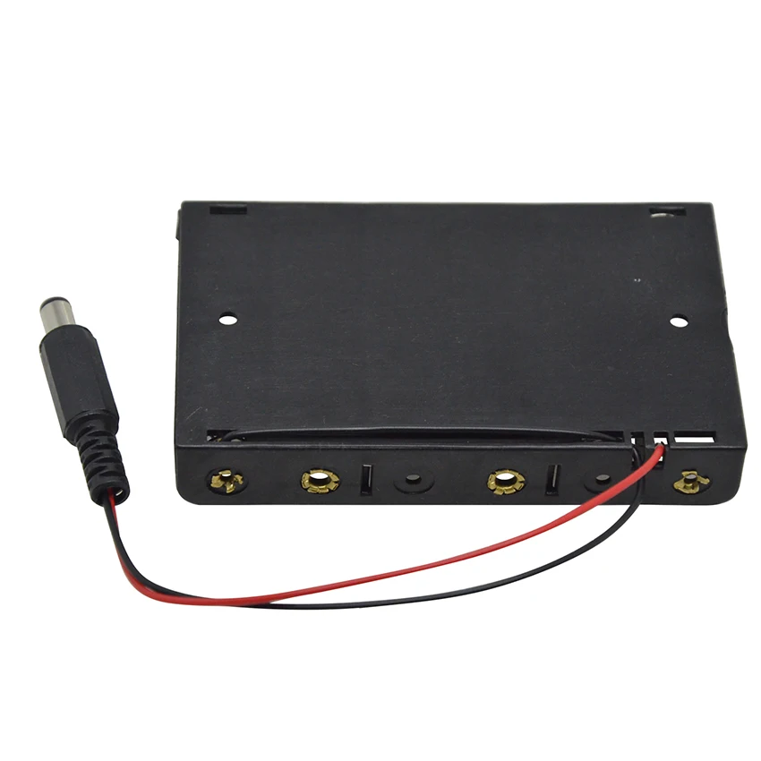 6 х АА батарея чехол держатель для хранения с DC2.1 разъем питания Arduino Diy банк IqosBattery