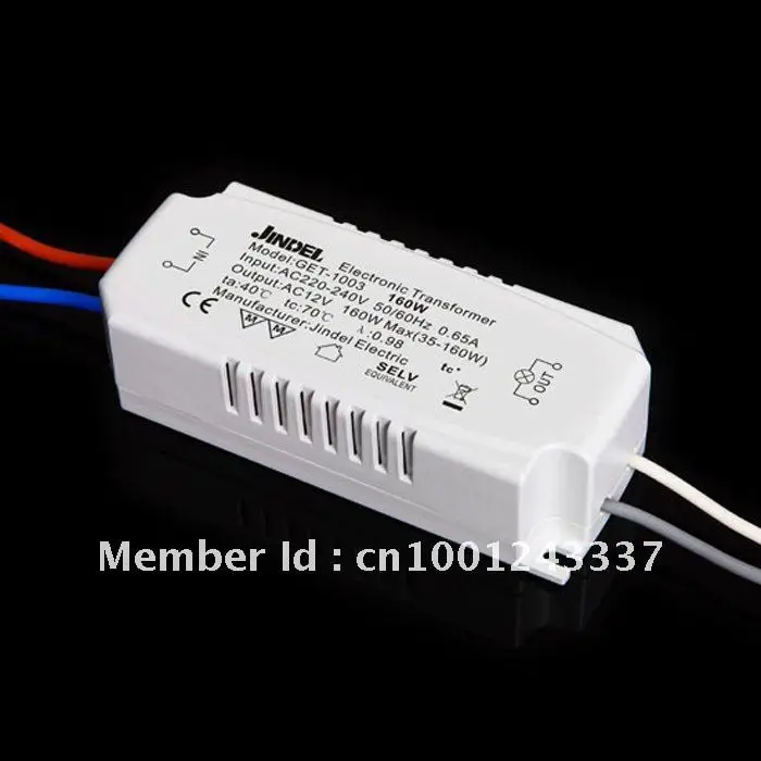 61% discount FEDEX 220-240V GET-1003 160W Transformer for Halogen Light Bulb Quartz lamp Hanging Low voltage JINDEL | Лампы и