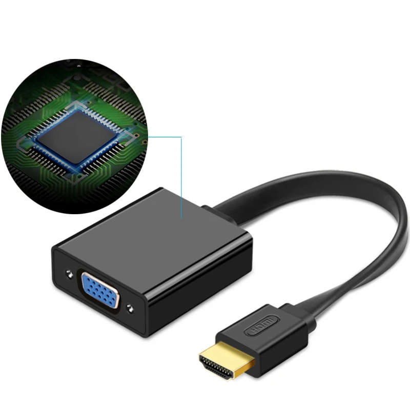 Адаптер hdmi vga Кабель HDMI конвертер VGA HDMI2av адаптер цифро аналоговый аудио видео