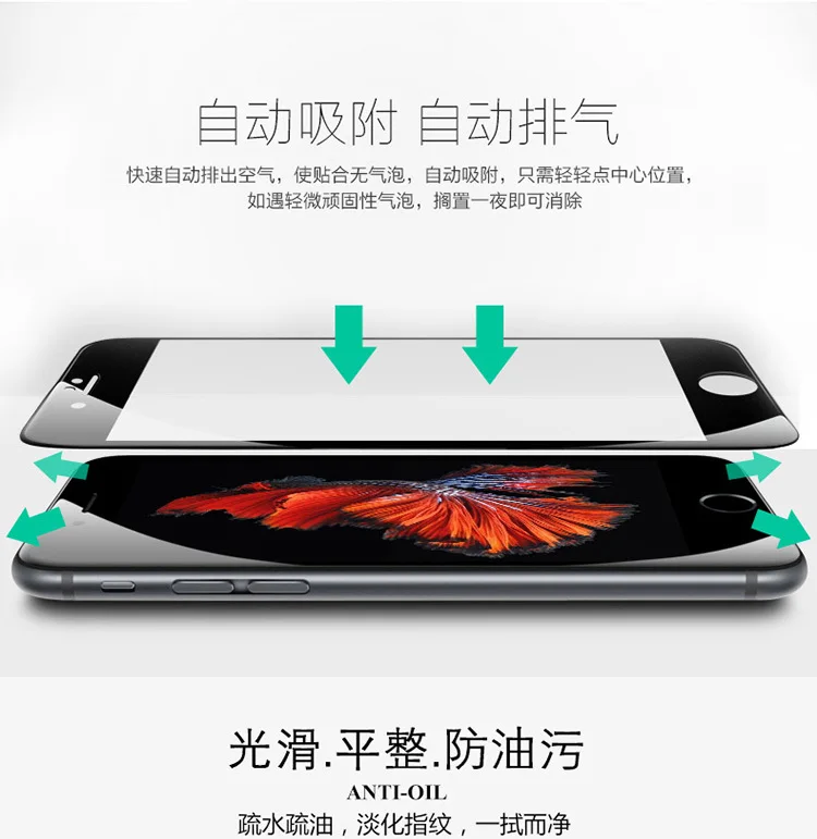 3D edge Закаленное стекло-экран протектор для iPhone X XS 6 6s 7 8 Plus 7Plus 8 Plus черный белый розовое золото 2.5D 9H HD полное покрытие