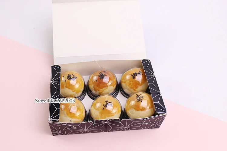 Белый и черный цвет Макарон хлебобулочные коробка для печенья cookie Mooncake печенье упаковочной бумаги коробки 100piece \ много