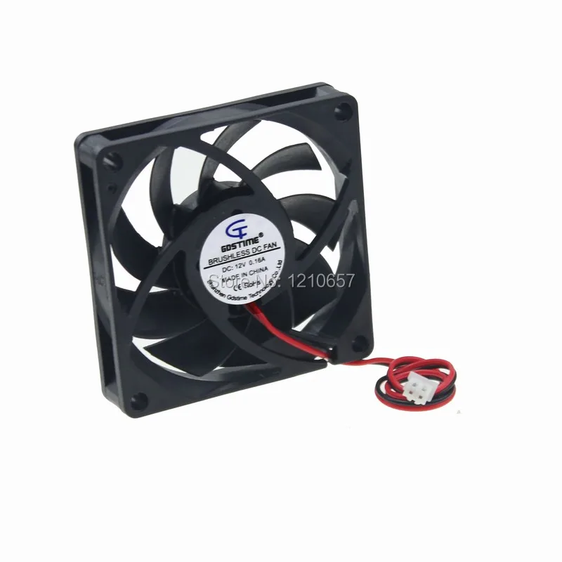 1 шт. GDT 70 мм 70x70x15 2Pin 7 см 12 В DC Бесщеточный Охлаждающий вентилятор кулер|fan wire|radiator fan