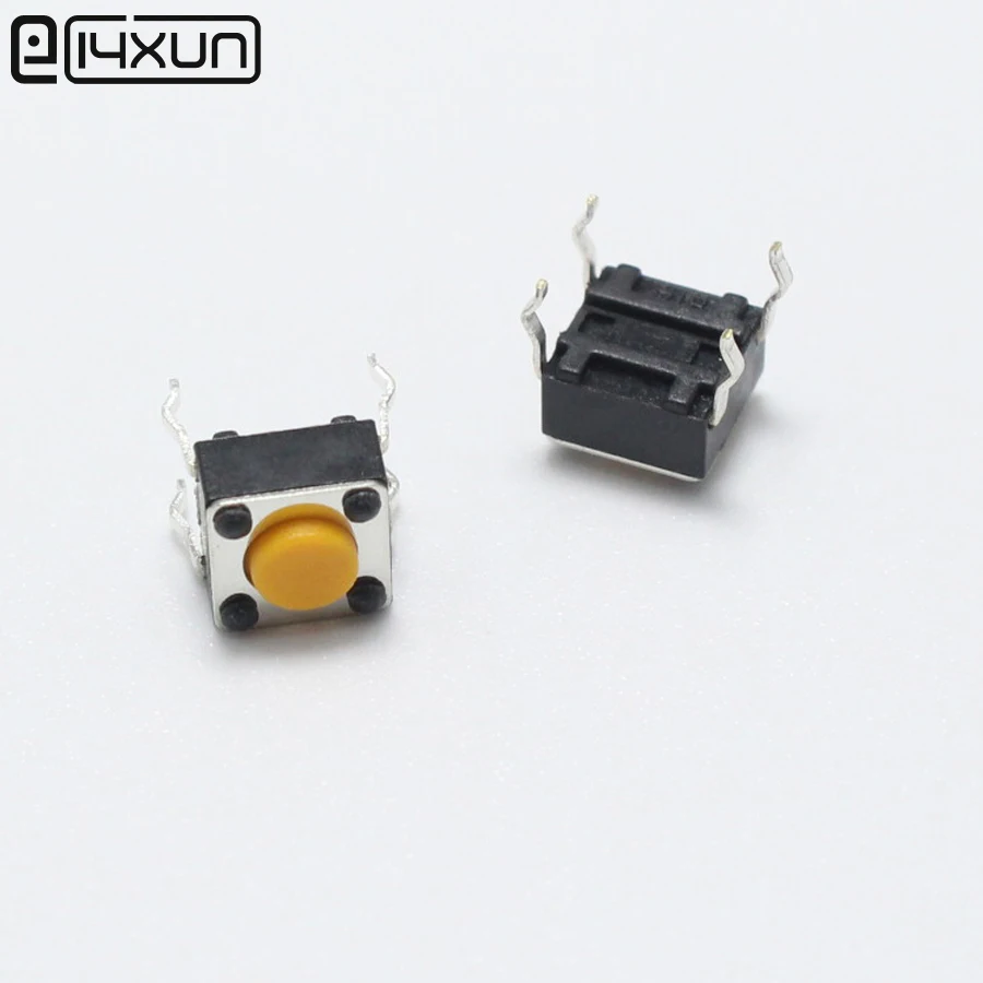 20 шт. 6x6x4 3 мм SMT 4pin Тактильные Такт Мини кнопочный переключатель 6*6*4 4p микро |